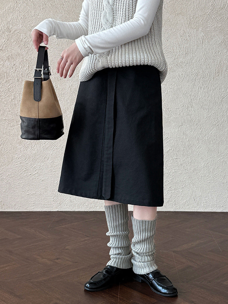 Camille Tie-Waist Pencil Skirt