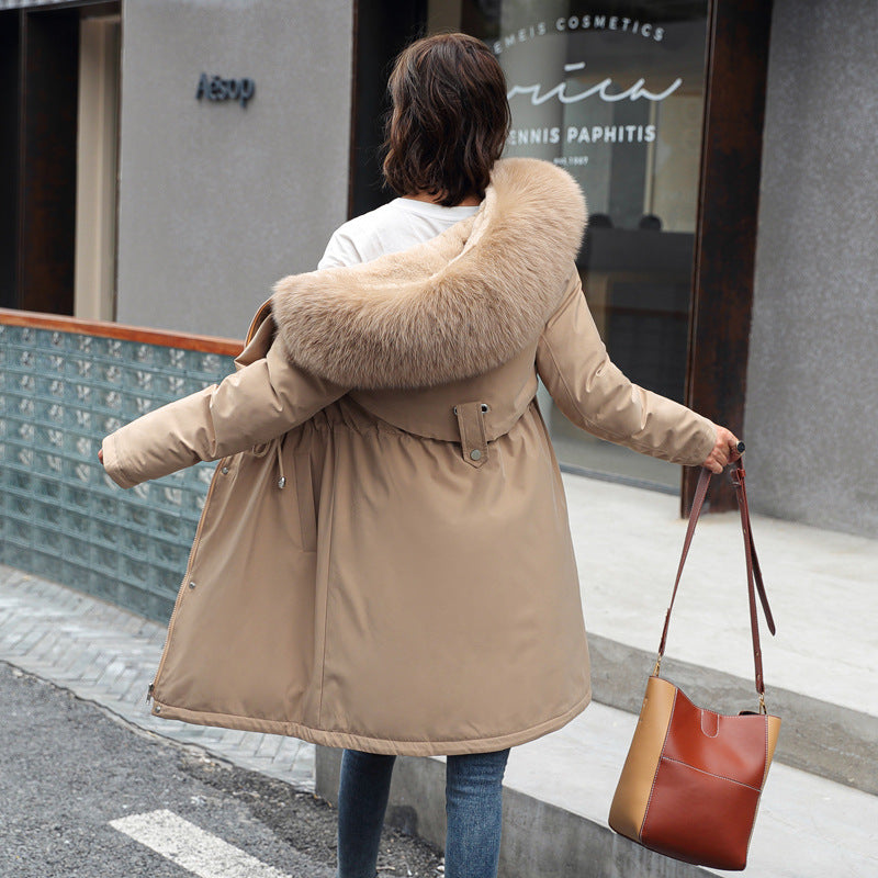Odalys Fur-Trim Hooded Coat