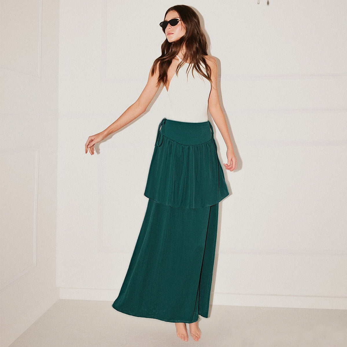 Agathe Pinafore Maxi Skirt