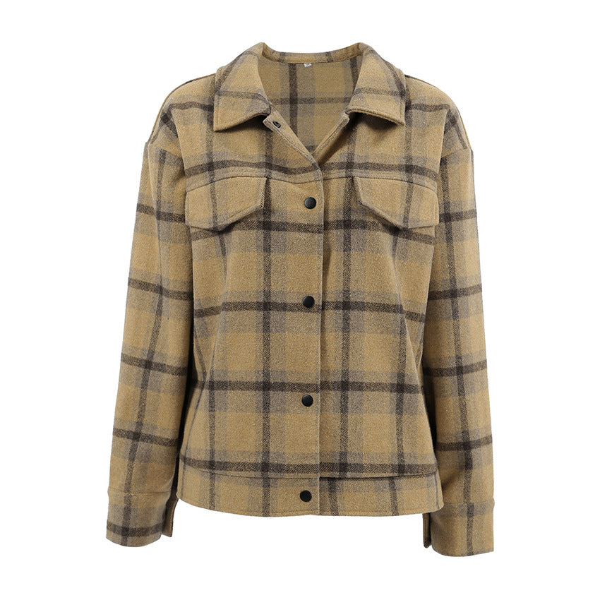 Isaure Oversized Plaid Coat