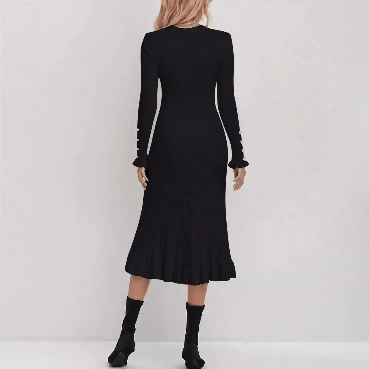 Aurélie Beaded Knit Dress – view 6
