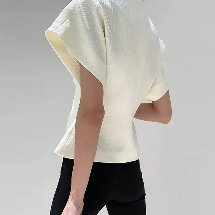 Fleur Metal-Detail V-Neck Sleeveless Top