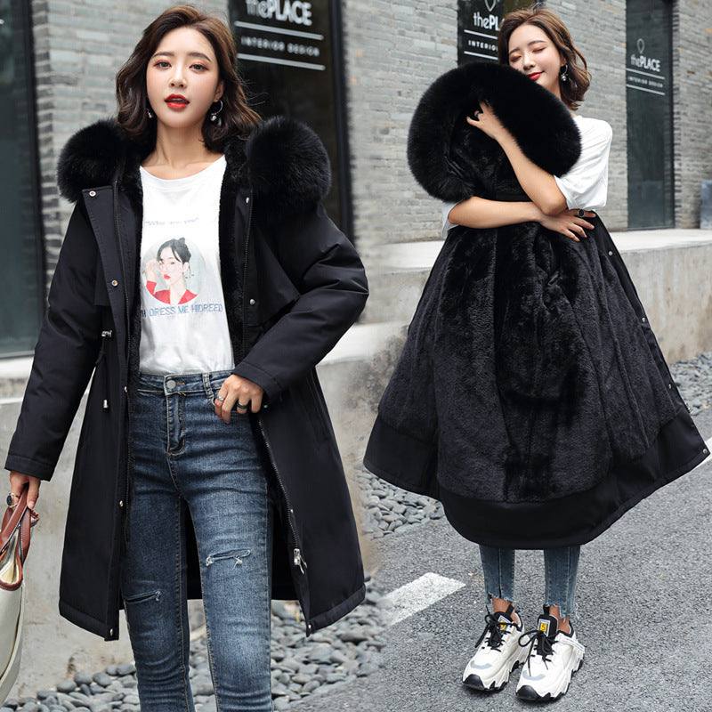 Odalys Fur-Trim Hooded Coat