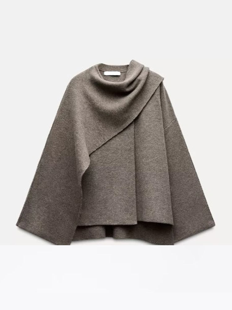 Héloïse Shawl-Collar Wrap Cardigan