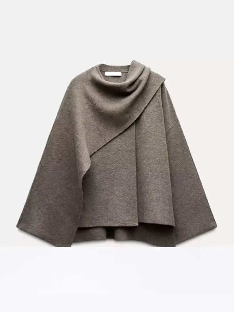 Héloïse Shawl-Collar Wrap Cardigan