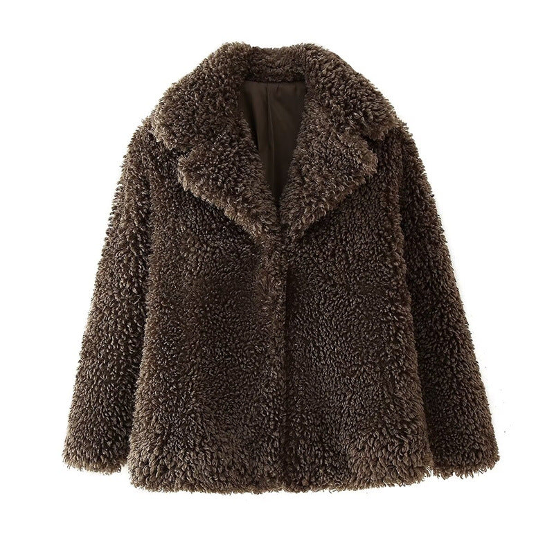 Mireille Faux Fur Collared Jacket