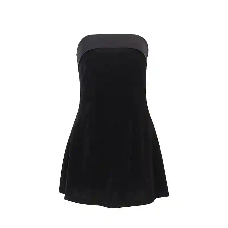 Bordeaux Velvet Mini Dress – view 7