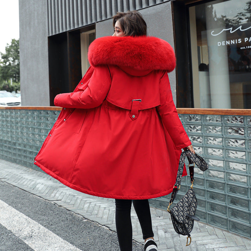 Odalys Fur-Trim Hooded Coat