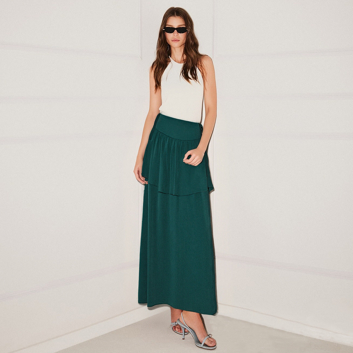 Agathe Pinafore Maxi Skirt