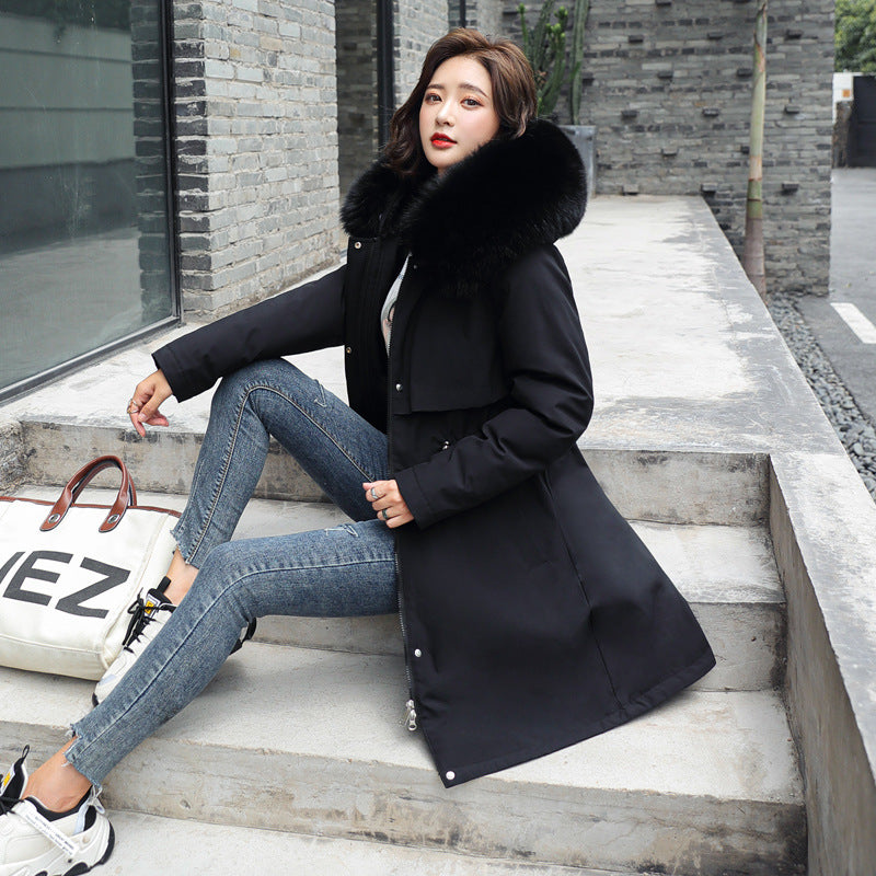 Odalys Fur-Trim Hooded Coat