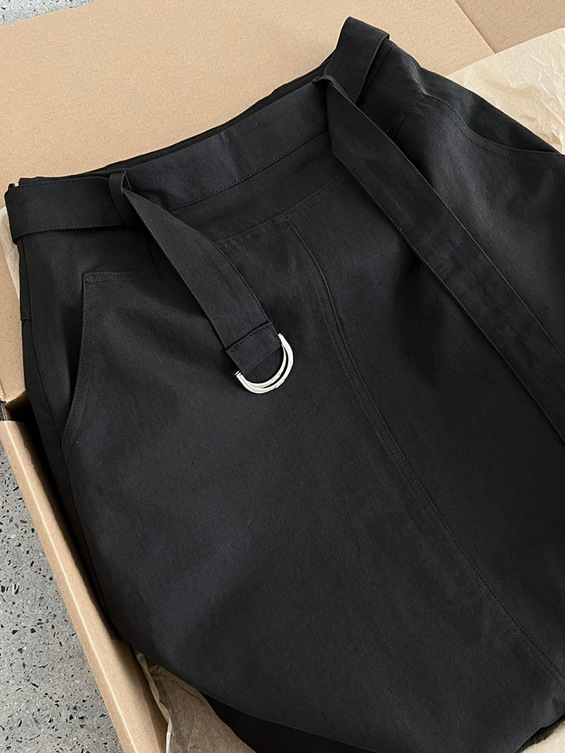 Camille Tie-Waist Pencil Skirt