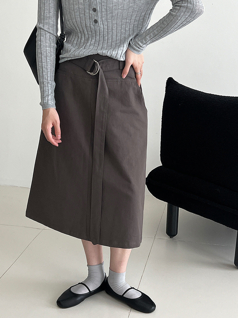 Camille Tie-Waist Pencil Skirt