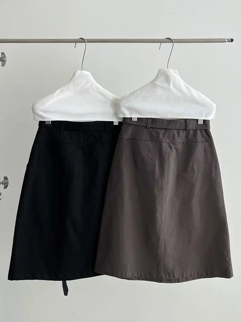 Camille Tie-Waist Pencil Skirt – view 7