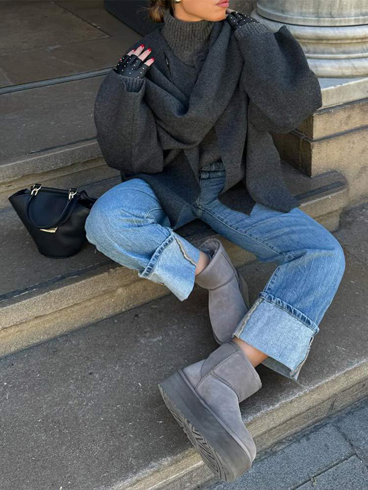Héloïse Shawl-Collar Wrap Cardigan