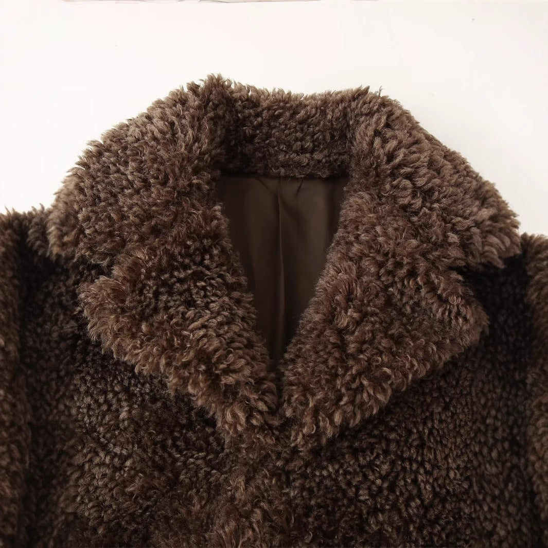 Mireille Faux Fur Collared Jacket