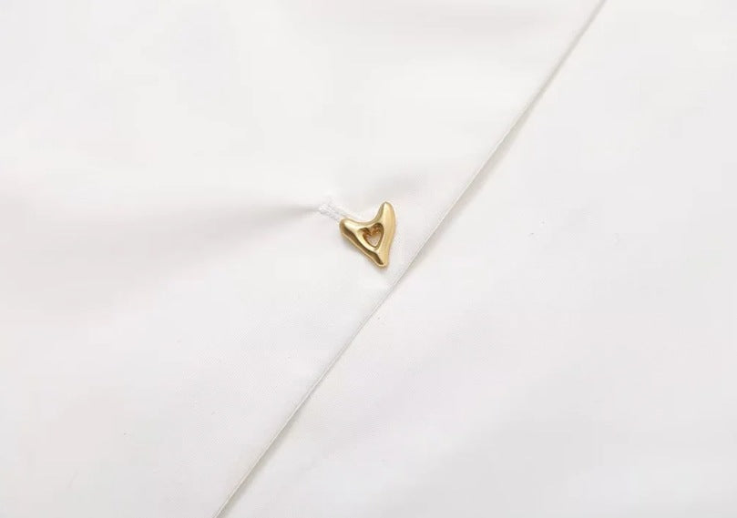 Fleur Metal-Detail V-Neck Sleeveless Top