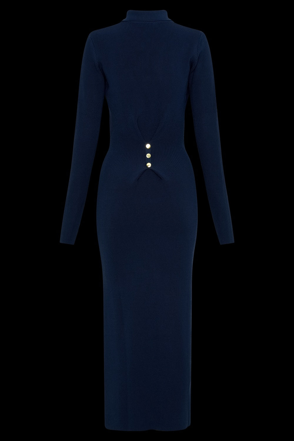 Élise Polo-Collar Knit Sheath Dress