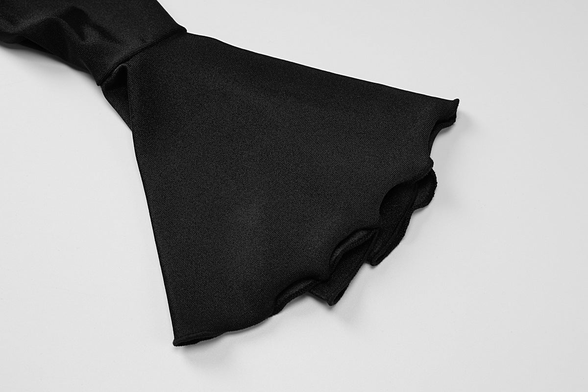 Odette Mock-Neck Midi Dress