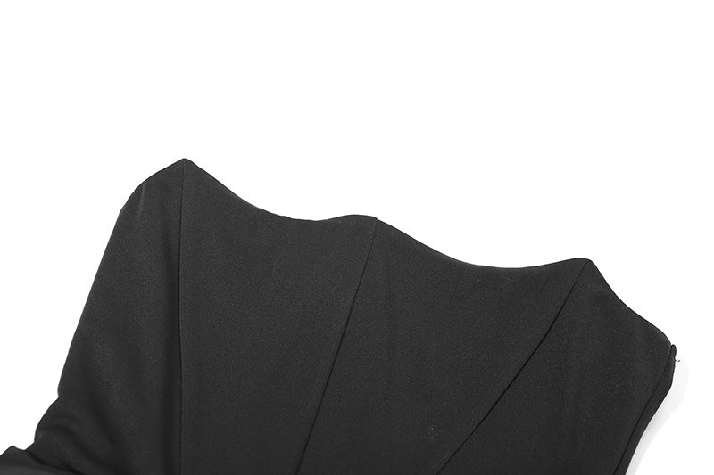 Onyx Strapless Evening Gown