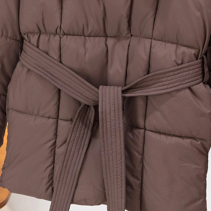 Sylvie Quilted Tie-Waist Coat