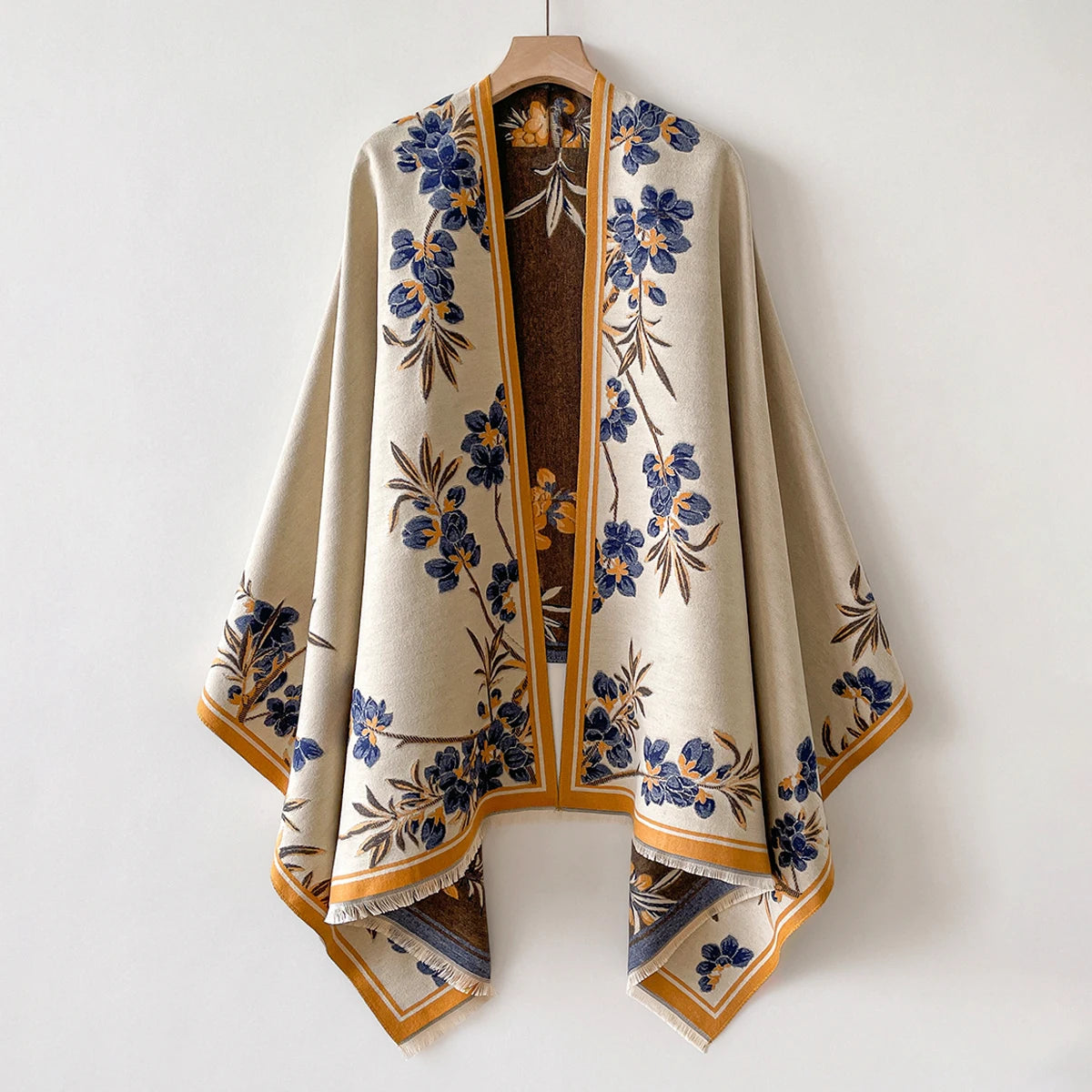 Lisette Floral Print Blanket Shawl