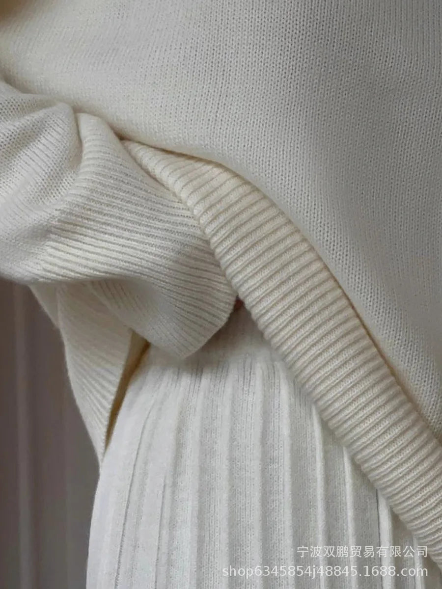 Capucine Knit Sweater & Pleated Skirt Set