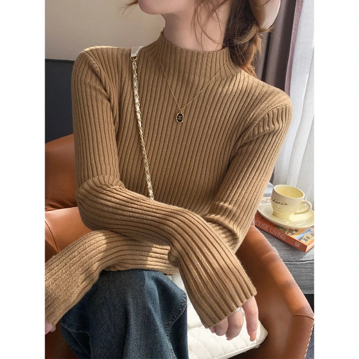 Céleste Slim Ribbed Turtleneck