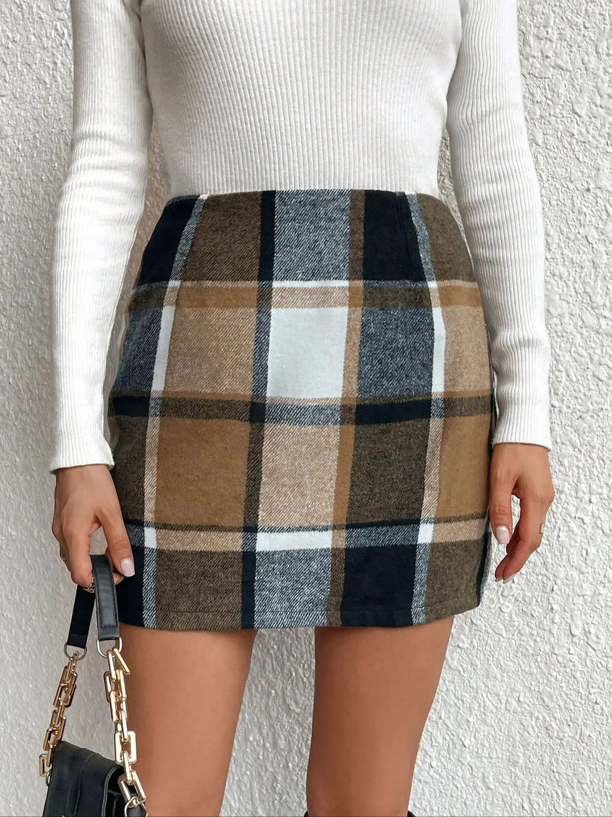 Adèle Plaid Mini Skirt
