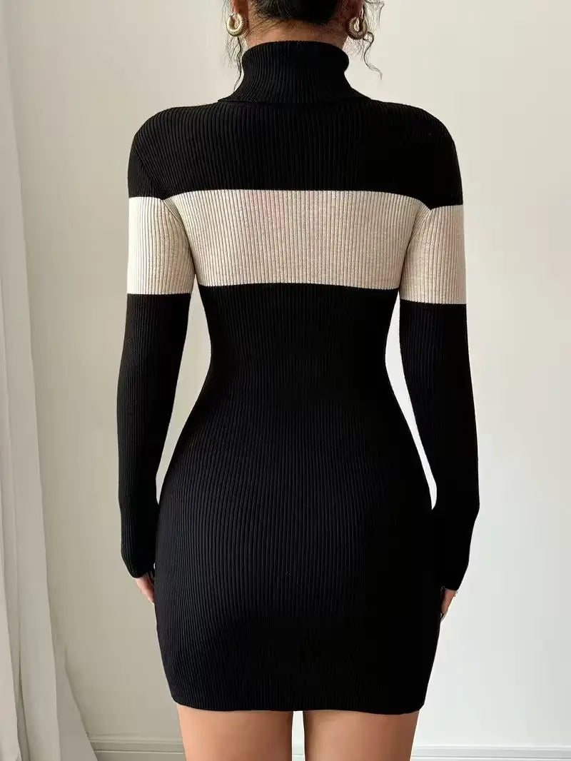Mathilde Colour-Block Knit Sheath Dress