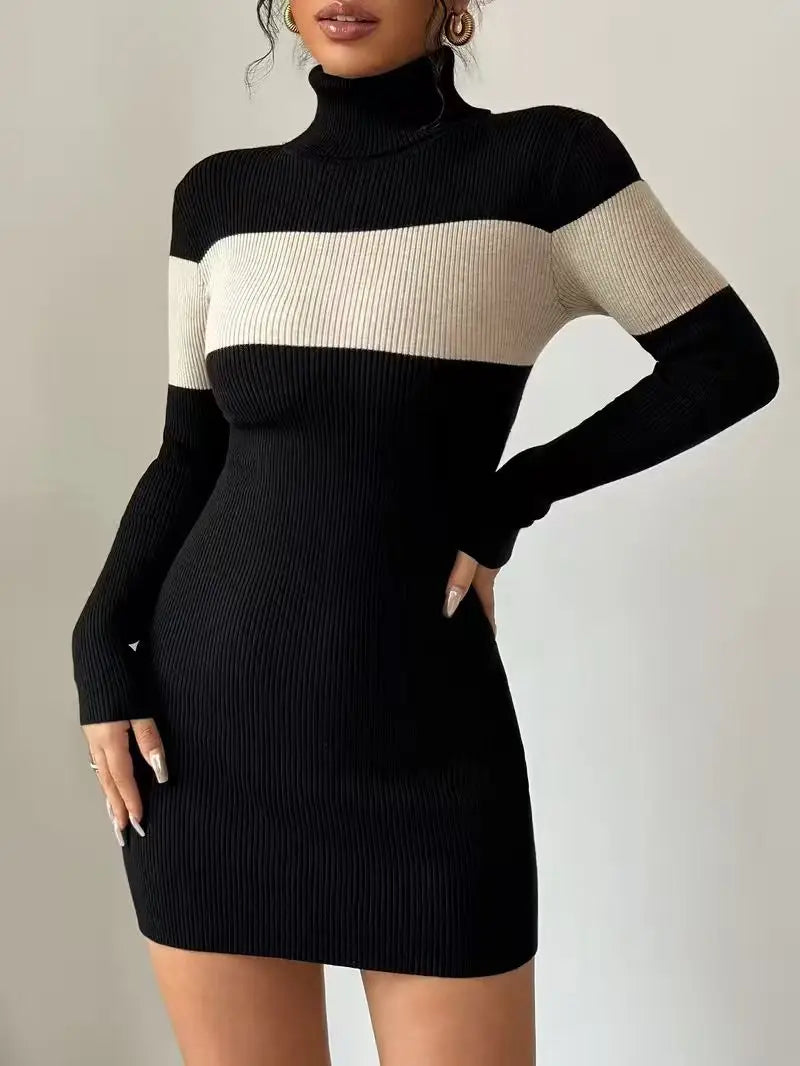 Mathilde Colour-Block Knit Sheath Dress