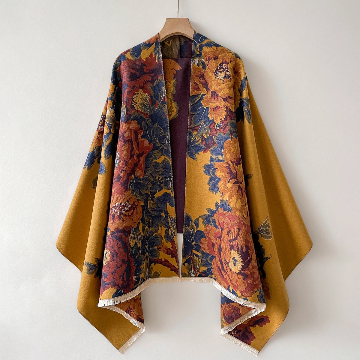 Lisette Floral Print Blanket Shawl
