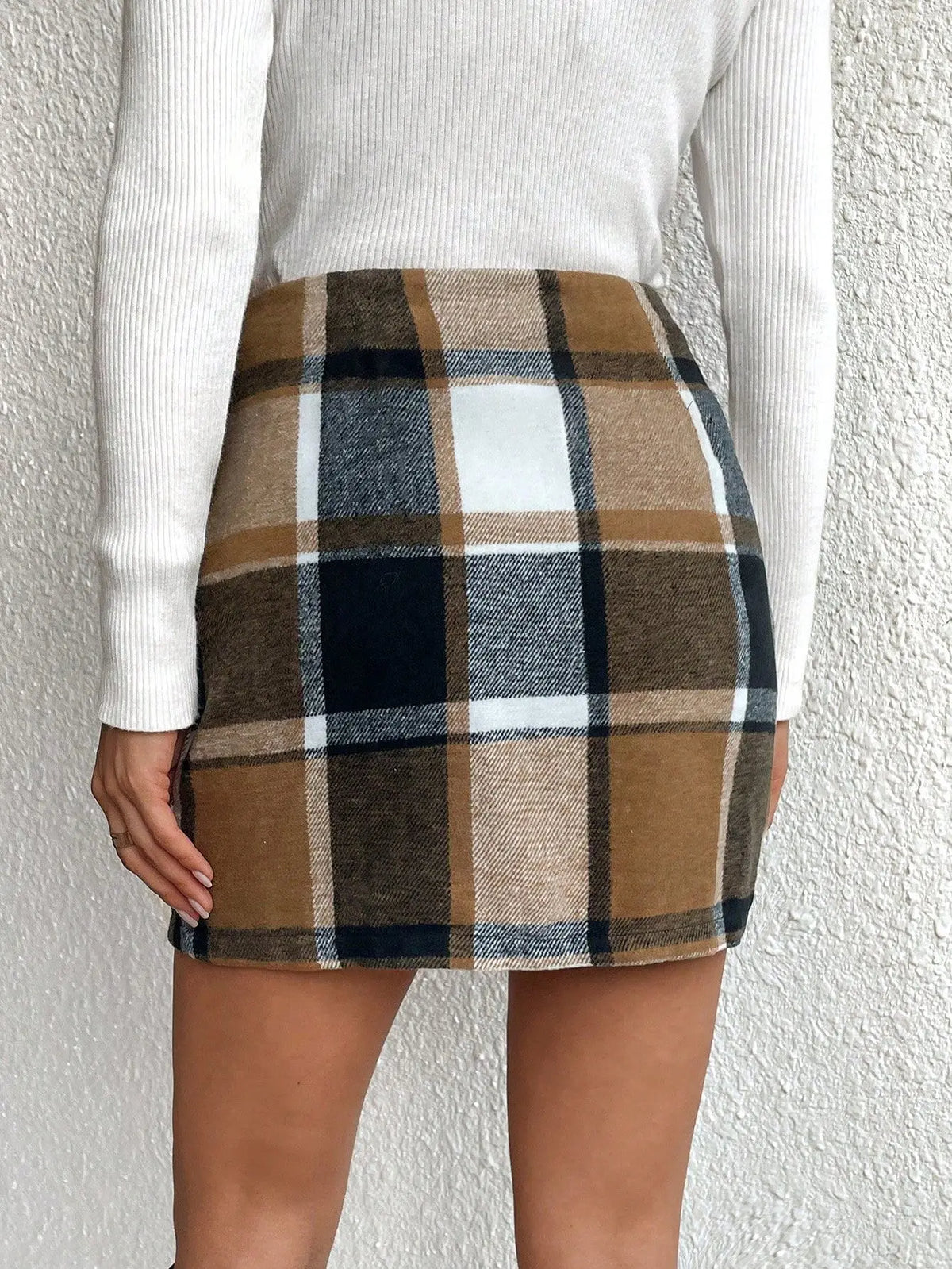 Adèle Plaid Mini Skirt