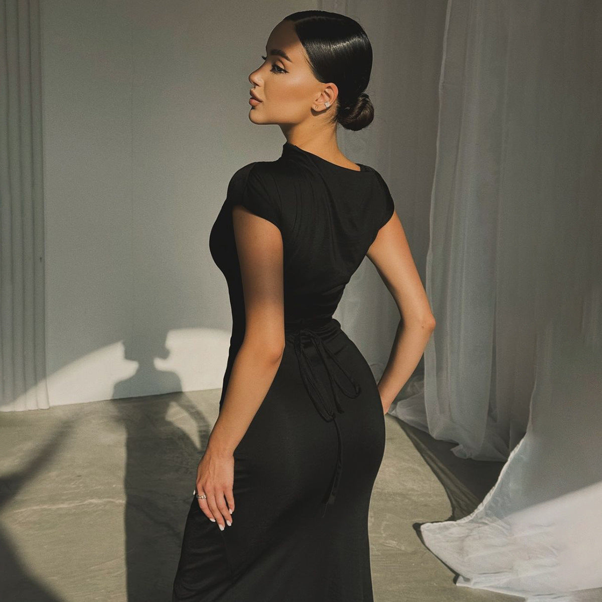 Séraphine Satin Maxi Dress