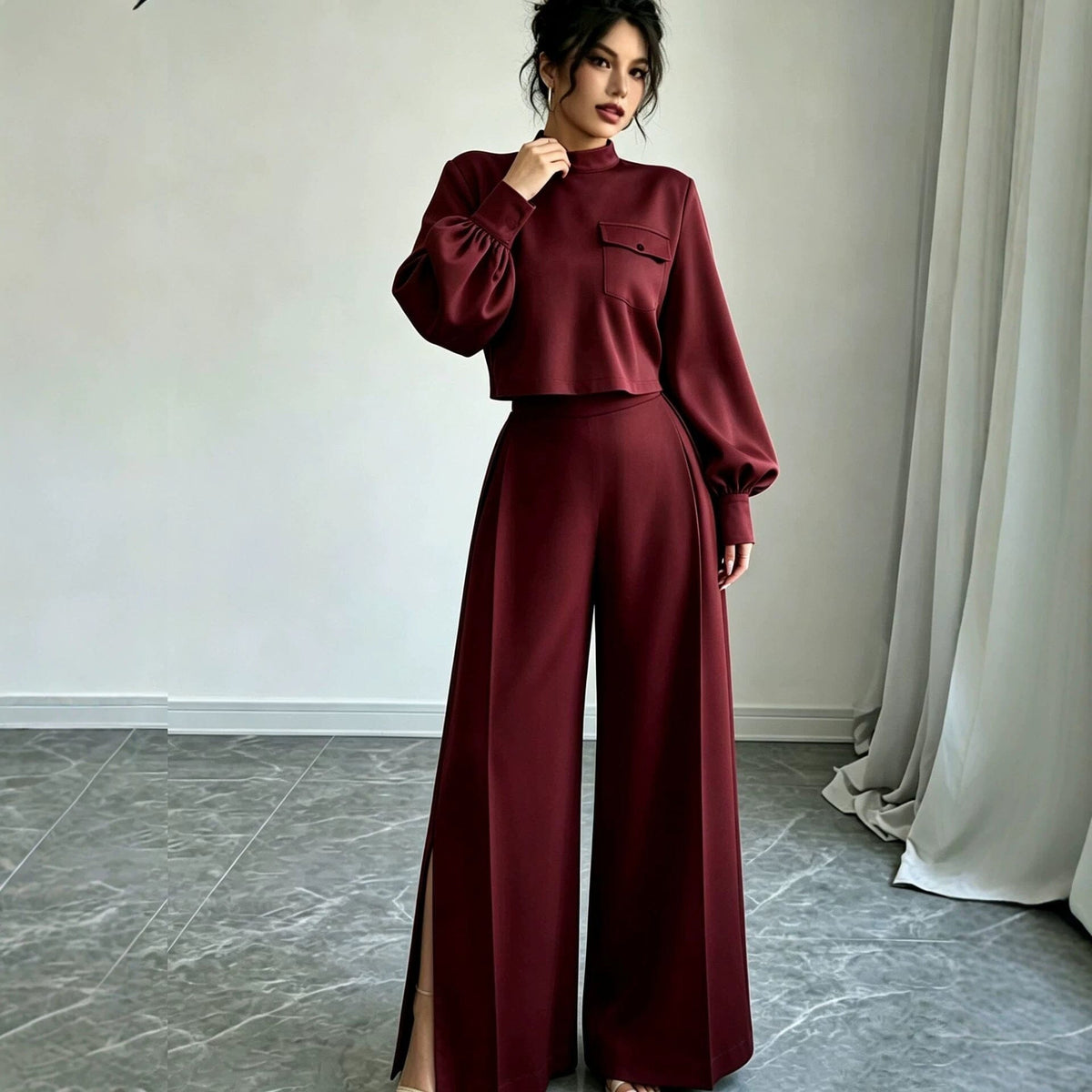 Céline Wide-Leg Co-ord Set