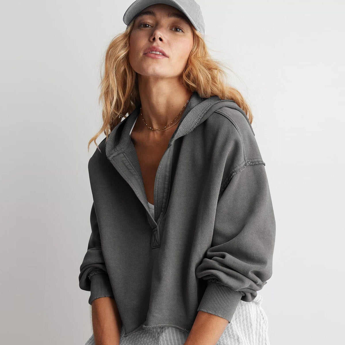 Margot Collared Sweatshirt
